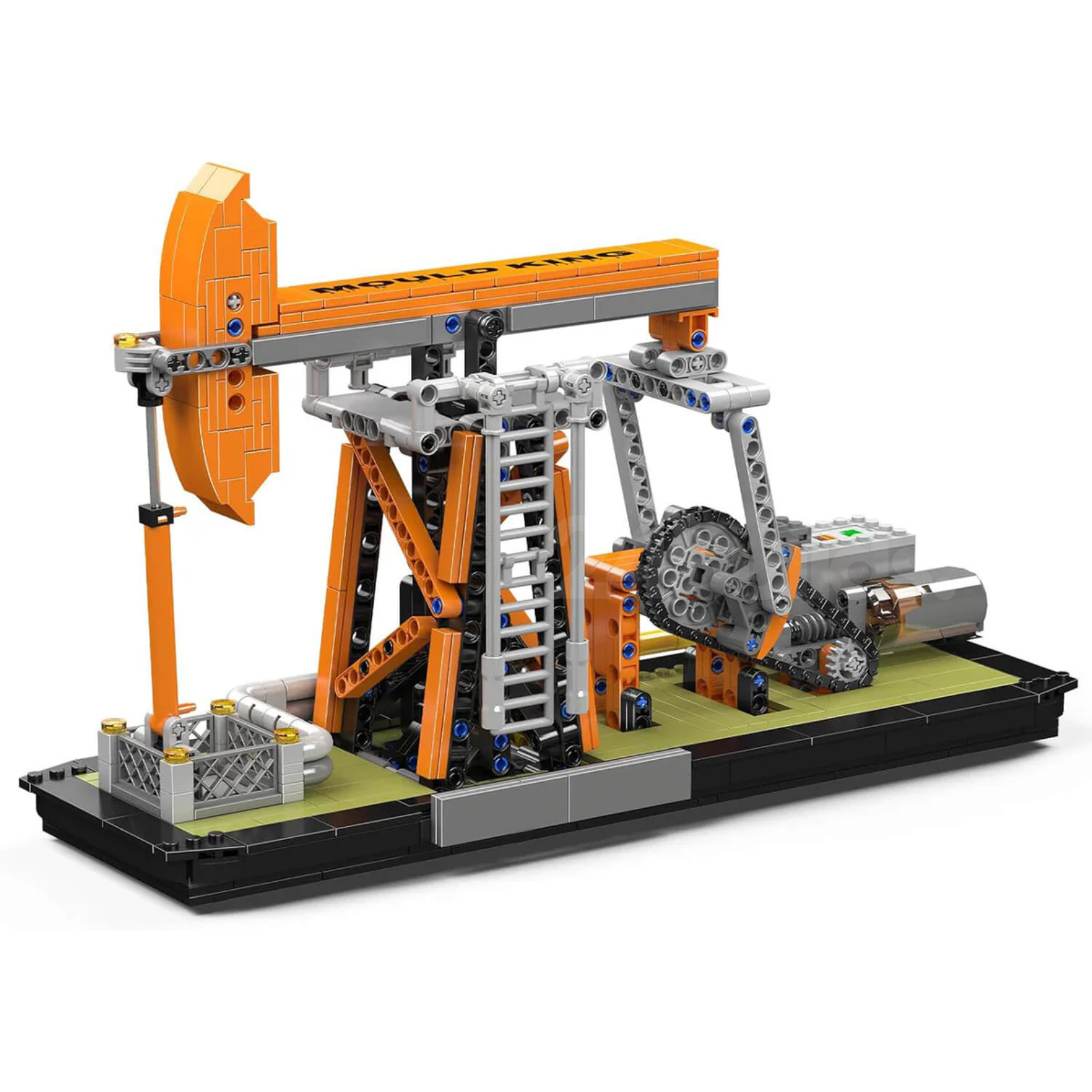 MOTORISED MECHANICAL OIL RIG | 840PCS